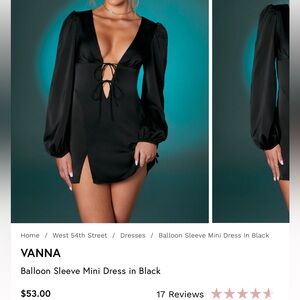 Princess Polly- black dress